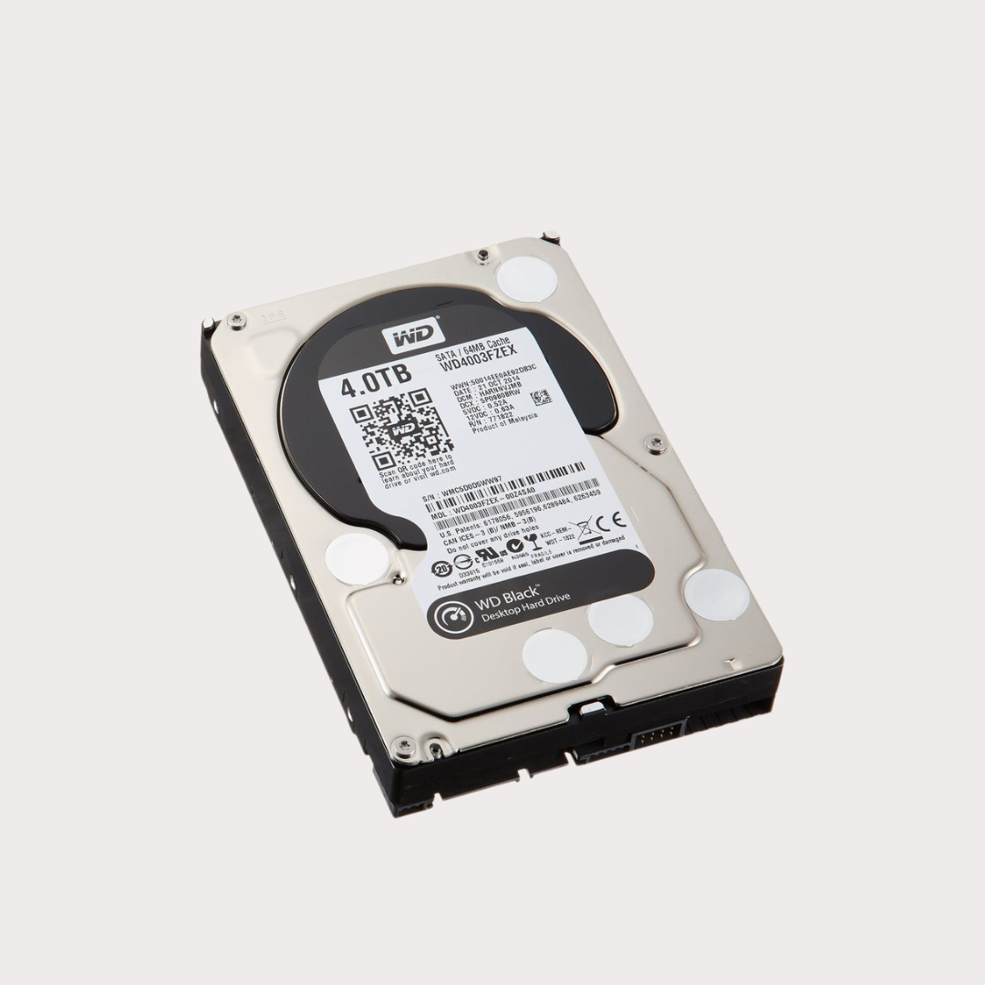 Hard Disk Drive (HDD): 128, 256, 512, 1TB, 2TB, 4TB (Branded or New)